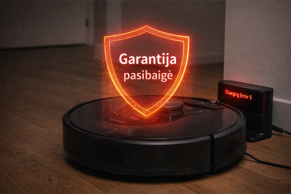 pogarantinis robotų remontas Vilniuje